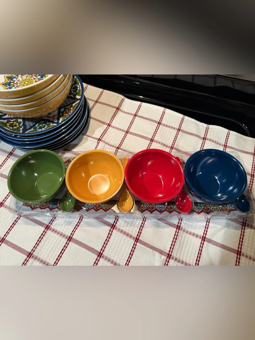 New Rare Pottery Barn Talavera Melamine Dining/Serving Set